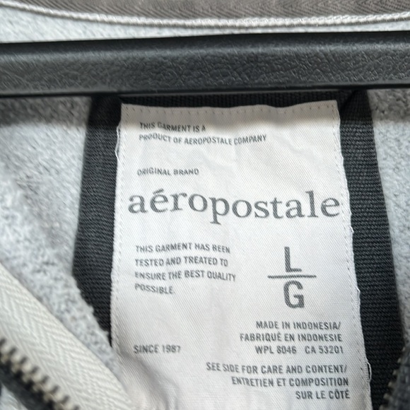 Aeropostale Hoodie Grey Size L - Picture 2 of 3